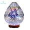 200ml 3D Glass Ultrasonic Aromatherapy Diffuser With Fireworks And Led Light